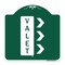 Signmission Designer Series Sign-Valet Right Arrow, Green & White Aluminum Sign, 18" x 18", GW-1818-22742 A-DES-GW-1818-22742 - alternate 1